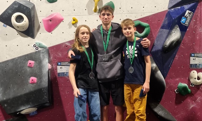 Machen das Treppchen voll: Mats, Fede und Kjell
