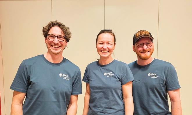 Von l. nach r. Thomas Wolf, Andrea Zsofi, Niklas Fechner